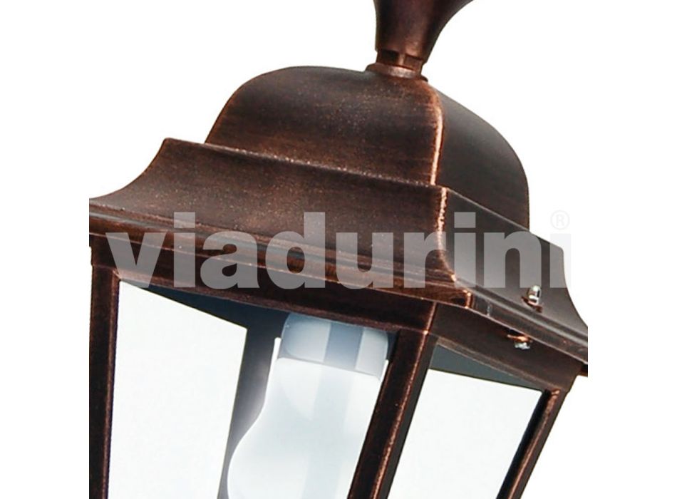 Aluminium tuinplafondlamp gemaakt in Italië, Aquilina Viadurini