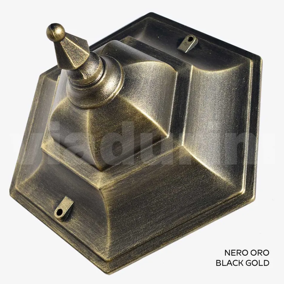 Tuinplafondlamp in glas en 5 aluminium afwerkingen - Pinako Viadurini