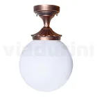 Plafondlamp in acryl en zwart aluminium Made in Italy - Trovanero Viadurini