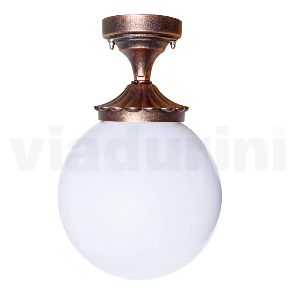 Plafondlamp in acryl en zwart aluminium Made in Italy - Trovanero Viadurini