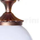 Plafondlamp in acryl en zwart aluminium Made in Italy - Trovanero Viadurini