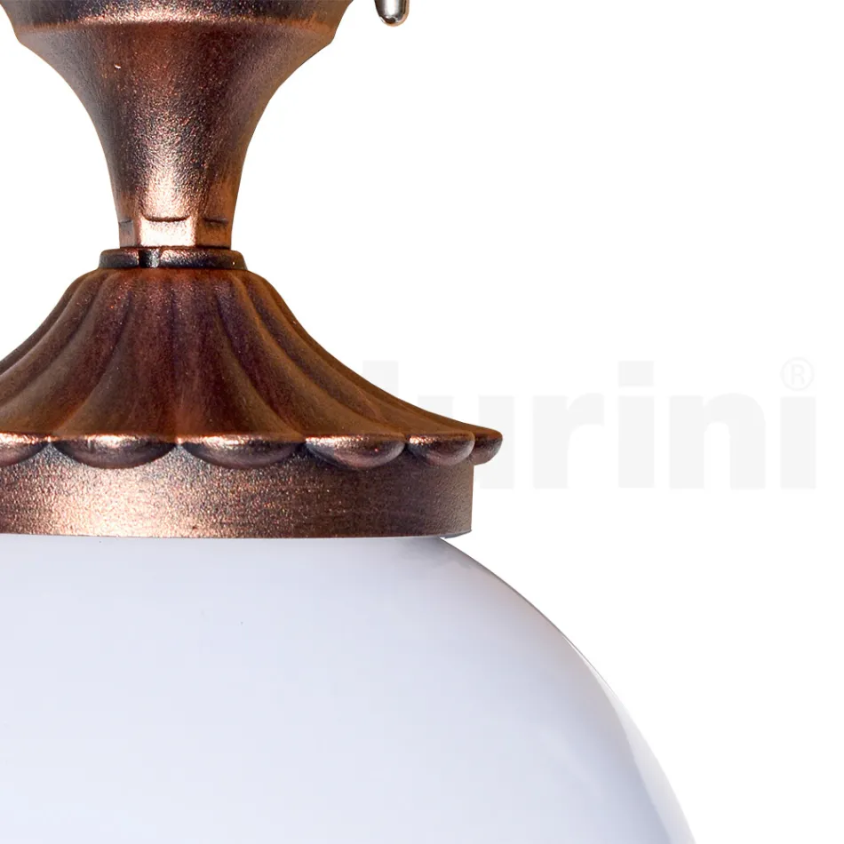 Plafondlamp in acryl en zwart aluminium Made in Italy - Trovanero Viadurini