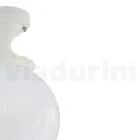 Plafondlamp in opaal acryl en witte aluminium structuur - Trovabianco Viadurini