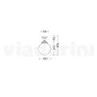 Plafondlamp in opaal acryl en witte aluminium structuur - Trovabianco Viadurini