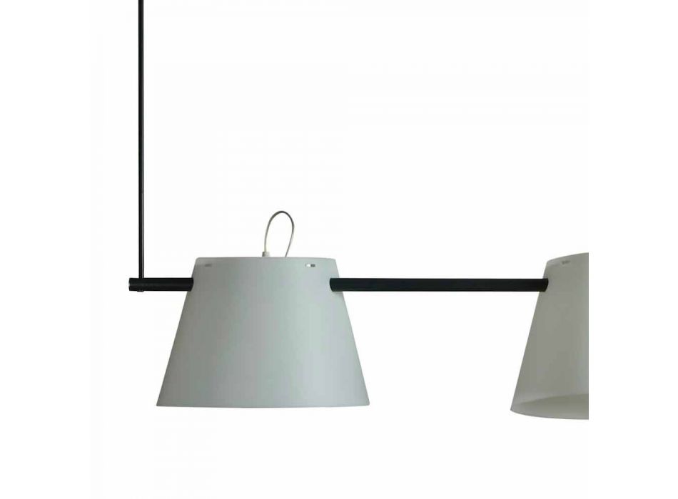 Lamp 3 lichten modern design, L.150xP.32cm, Gemma Viadurini
