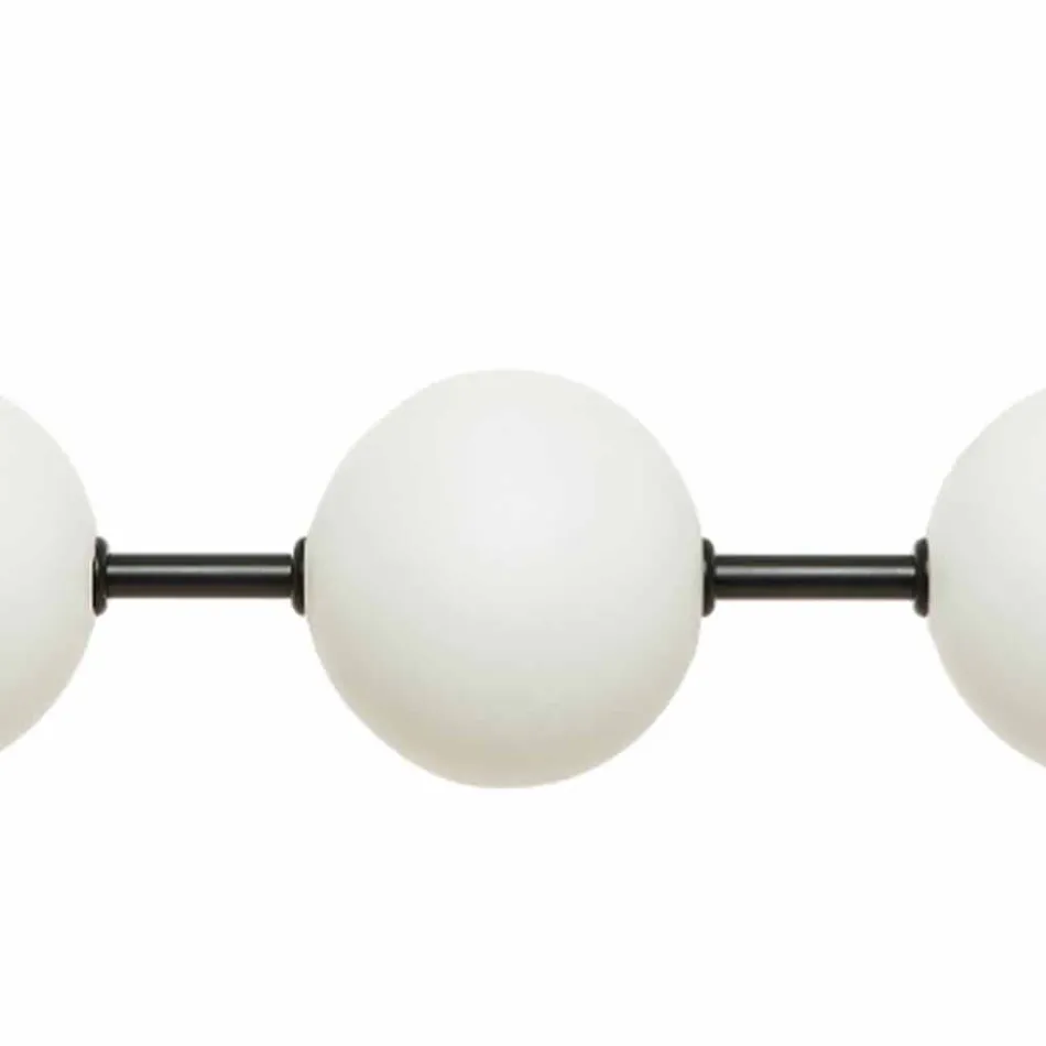 Hanglamp 3 lampen in messing en glas 2 afwerkingen - Alma van Il Fanale Viadurini