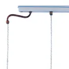 Hanglamp 3 Lichts Vintage Handgemaakt Ijzer en Keramiek - Chieti Viadurini