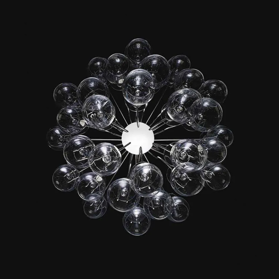 Hanglamp 30 glazen vernietigde Sauvignon Viadurini