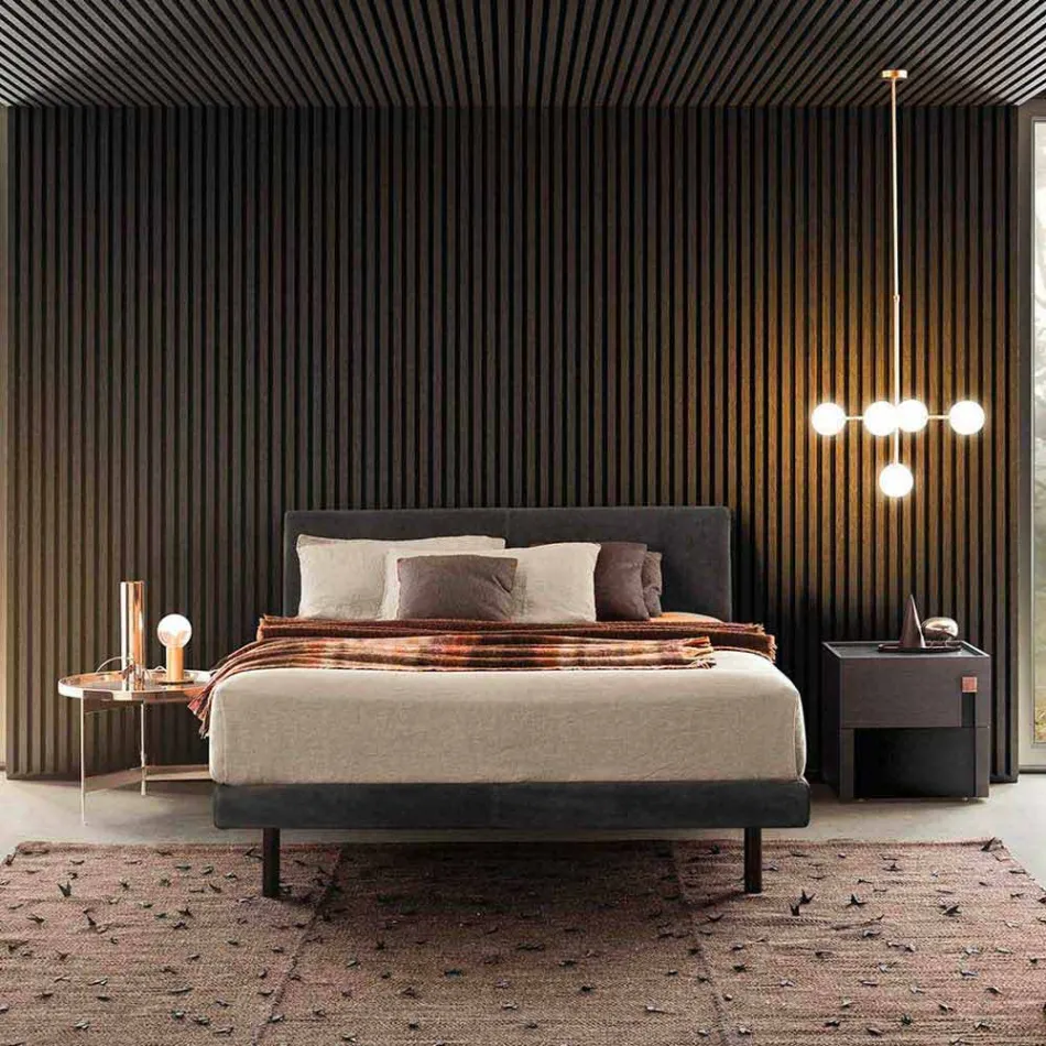 5-lichts hanglamp in natuurlijk messing en glas - Molecola van Il Fanale Viadurini