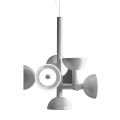 Hanglamp 6 Lichts Design in Wit of Zwart Aluminium - Celio