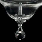Hanglamp 3 lampjes glas en cristallo Ivy, made in Italy Viadurini