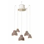 Hanglamp met 5 gekleurde elementen Made in Italy - Berimbau Viadurini