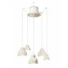 Hanglamp met 5 gekleurde elementen Made in Italy - Berimbau Viadurini