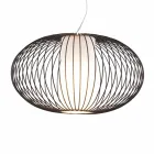 Hanglamp gelakt staal, Ø90xh.53xl.cavo100cm, Joy Viadurini
