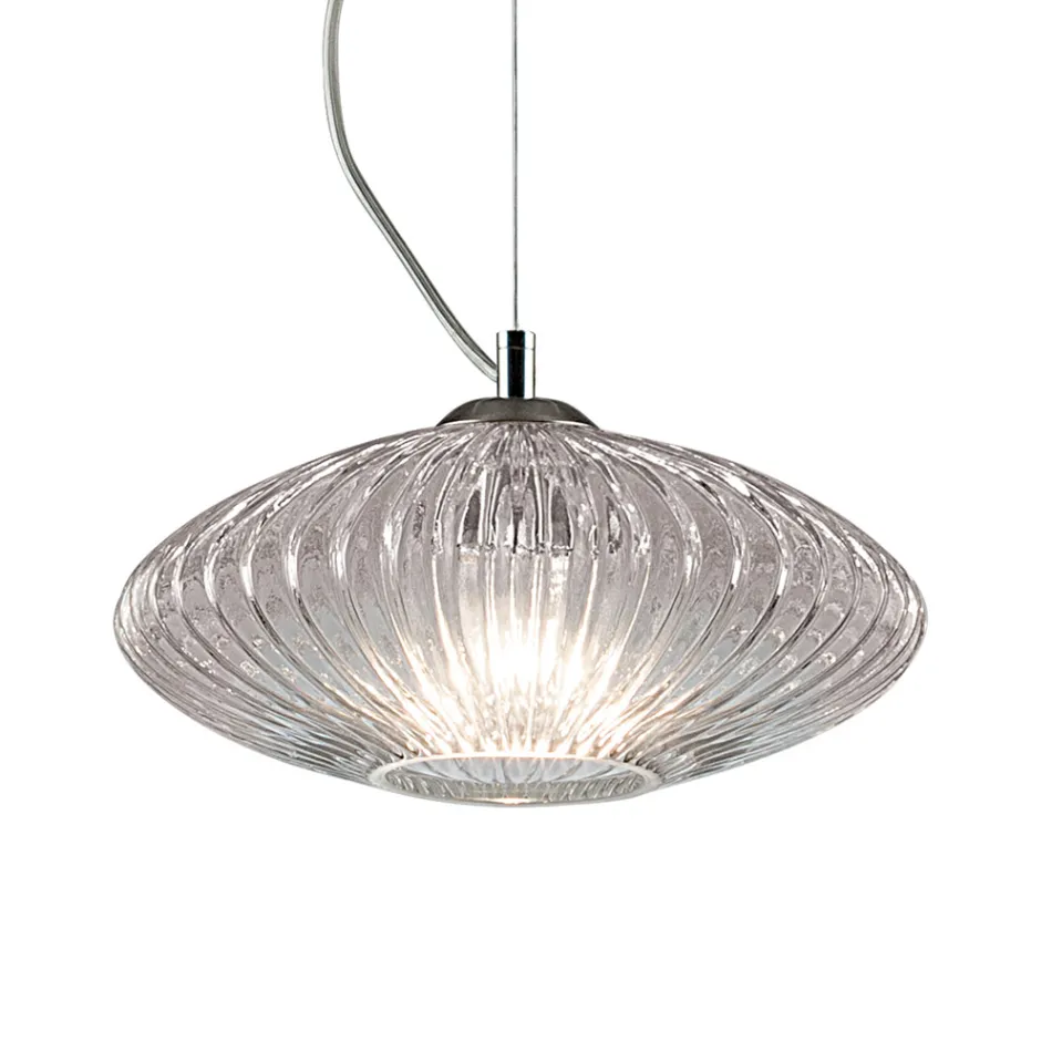 Handgemaakte geblazen glazen hanglamp in Venetië - Dafne Viadurini