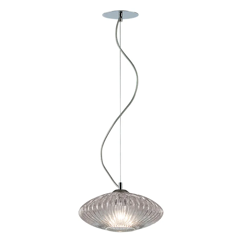 Handgemaakte geblazen glazen hanglamp in Venetië - Dafne Viadurini