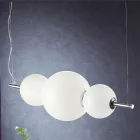 Handgemaakte hanglamp in gelaagd Venetiaans glas - Jupiter Viadurini