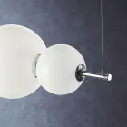 Handgemaakte hanglamp in gelaagd Venetiaans glas - Jupiter Viadurini