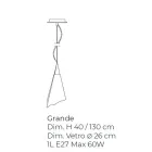 Handgemaakte Venetiaanse geblazen glazen hanglamp - Chrystal Viadurini