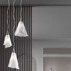 Handgemaakte Venetiaanse geblazen glazen hanglamp - Chrystal Viadurini