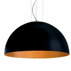 Lamp suspensie in two-tone Ø40x H20x L.cavo100cm staal Light Viadurini