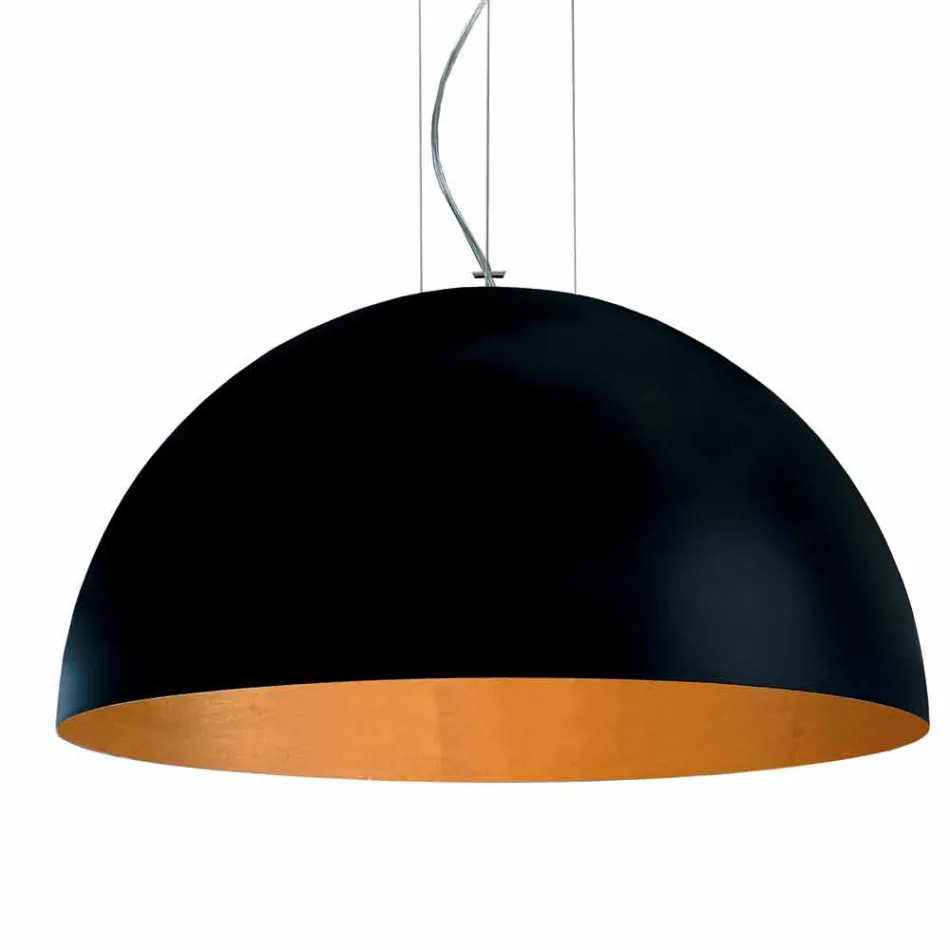 Lamp suspensie in two-tone Ø40x H20x L.cavo100cm staal Light Viadurini
