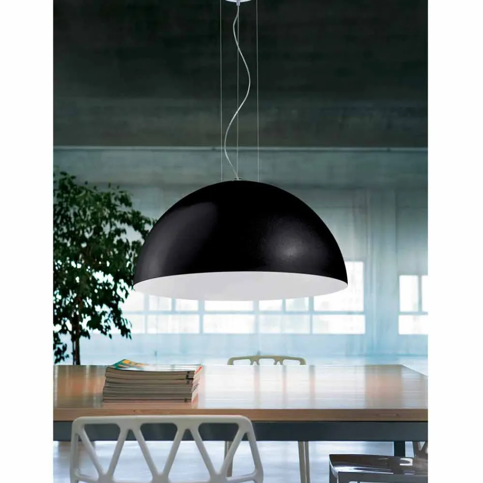 Lamp suspensie in two-tone Ø40x H20x L.cavo100cm staal Light Viadurini