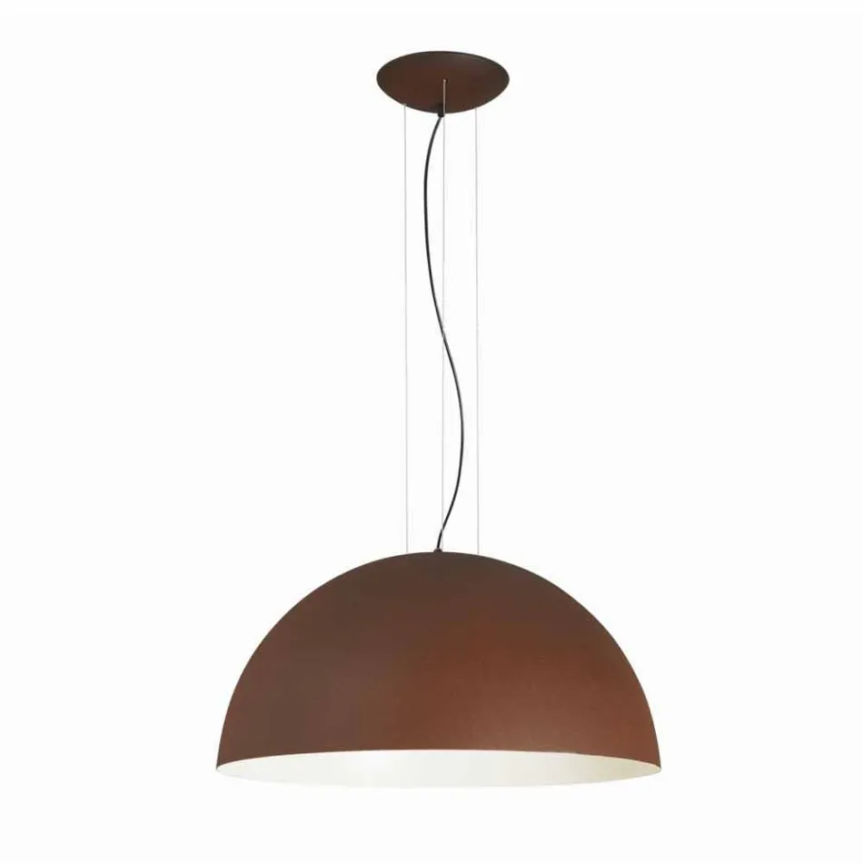 Lamp bicolor suspensie staal, Ø50xh.25xL.cavo100cm Grace Viadurini
