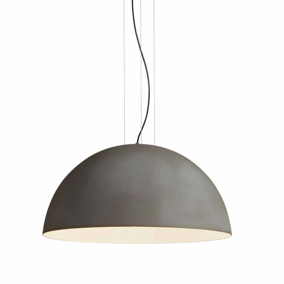Lamp bicolor suspensie staal, Ø50xh.25xL.cavo100cm Grace Viadurini
