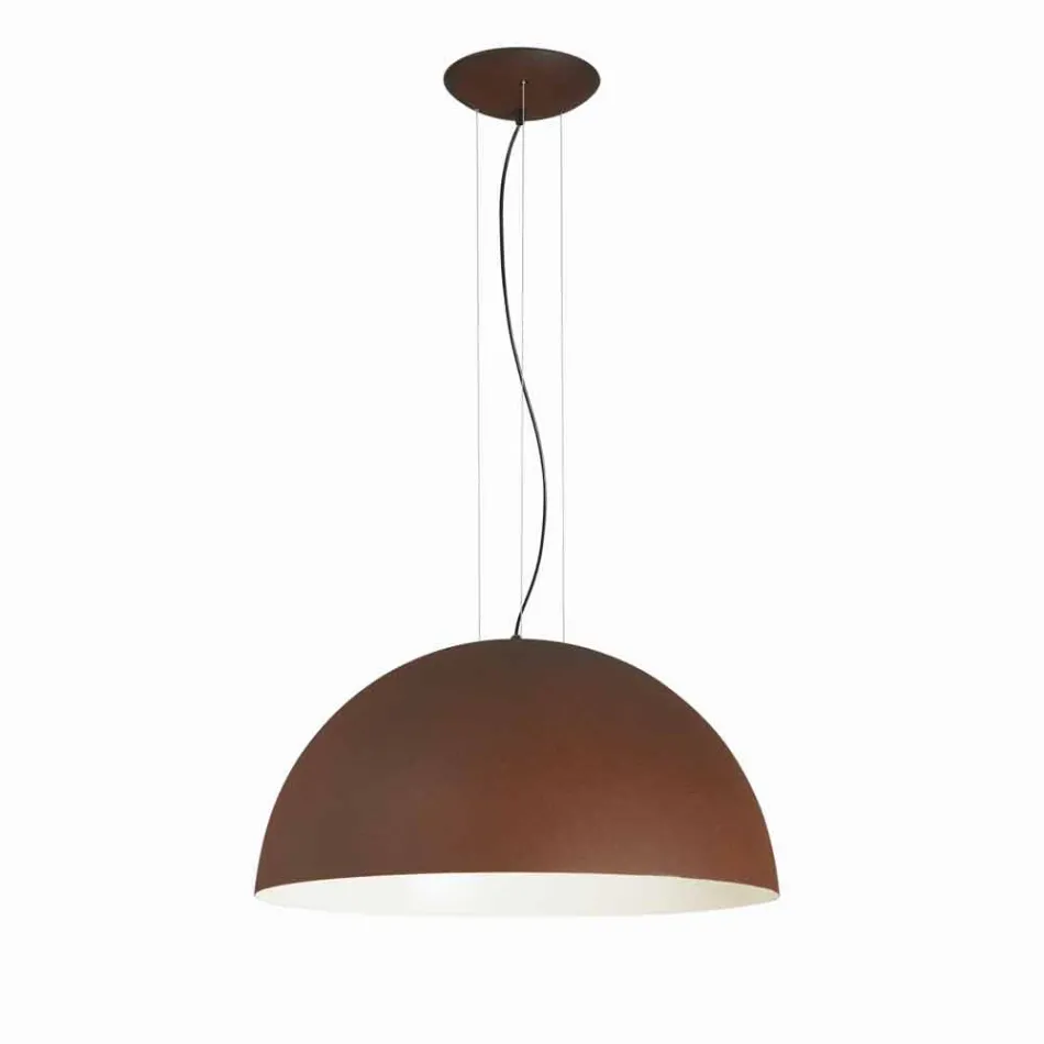 Lamp bicolor suspensie staal, Ø60xh.30xL.cavo100cm, Tara Viadurini
