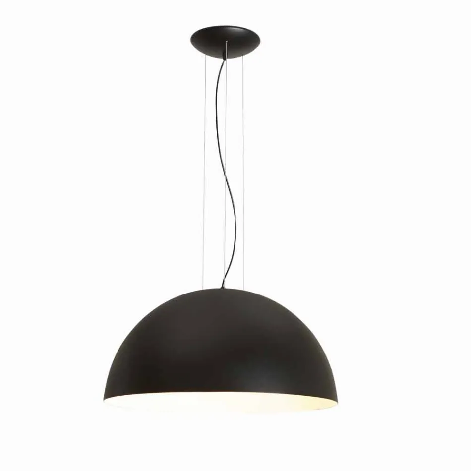 Lamp bicolor suspensie staal, Ø60xh.30xL.cavo100cm, Tara Viadurini