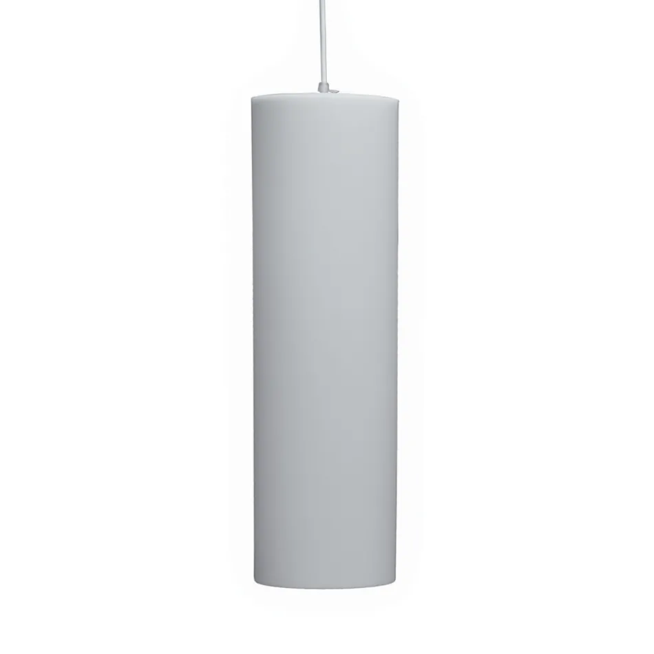 Cilindrische hanglamp in polyethyleen Made in Italy - Minervo Viadurini