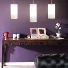 Cilindrische hanglamp in polyethyleen Made in Italy - Minervo Viadurini