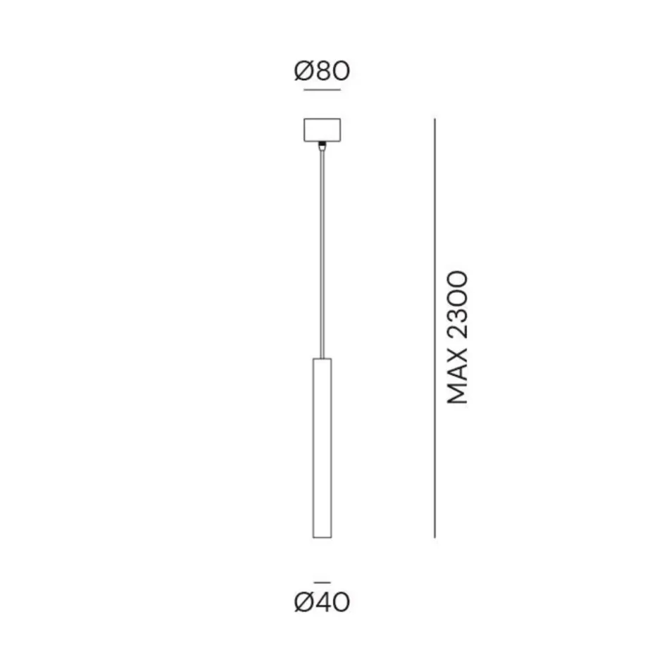 Lamp cilindrische suspensie Ø4 zonnebloemen Il Fanale Viadurini