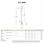 Hanglamp zelfkant messing en wit glas Viadurini