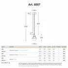 Hanglamp zelfkant messing en wit glas Viadurini