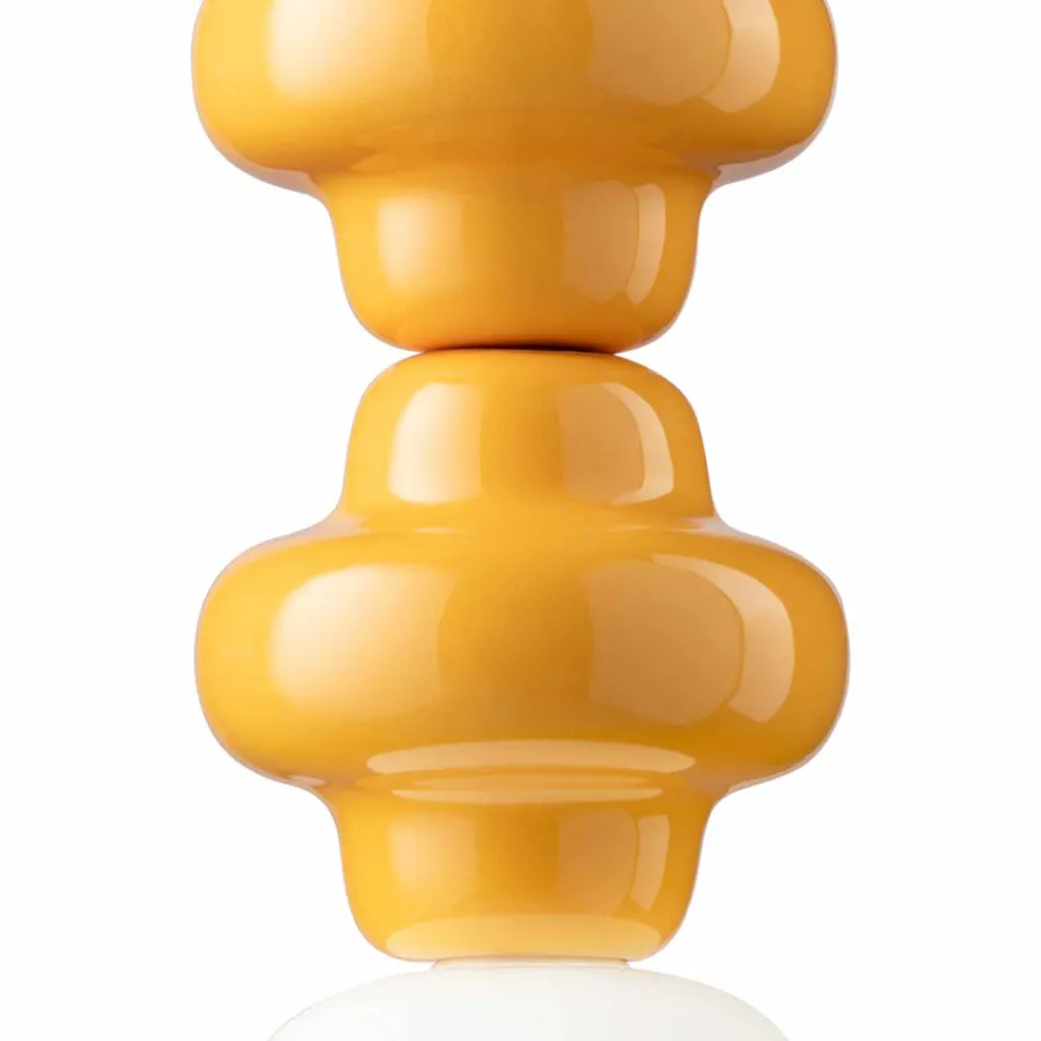 Hanglamp met 4 elementen in keramiek en glas Made in Italy - Capocabana Viadurini