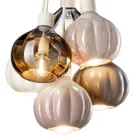 Hanglamp met 6 elementen in keramiek en glas Made in Italy - Afoxe Viadurini