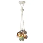Hanglamp met 6 elementen in keramiek en glas Made in Italy - Afoxe Viadurini