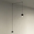 Hanglamp met Canneté glazen cilinders gemaakt in Italië - Oris Viadurini