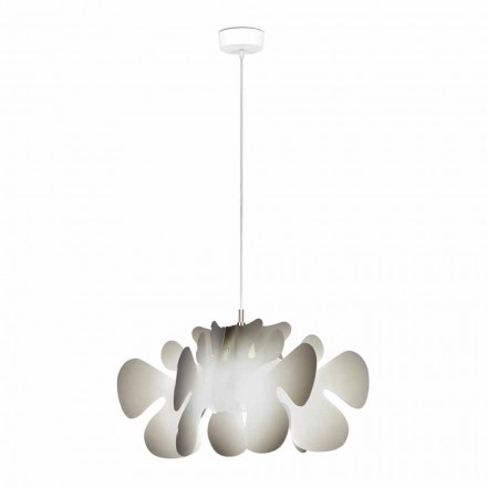 Hanglamp met grijze tinten decorum, L.55xP.55cm, Debora Viadurini