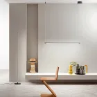 Hanglamp met LED-licht en in lengte verstelbare kabels - Oranje Viadurini