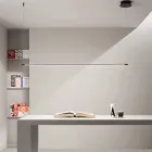 Hanglamp met LED-licht en in lengte verstelbare kabels - Oranje Viadurini