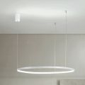 Hanglamp met horizontaal rond LED-licht in metaal - Mulberry