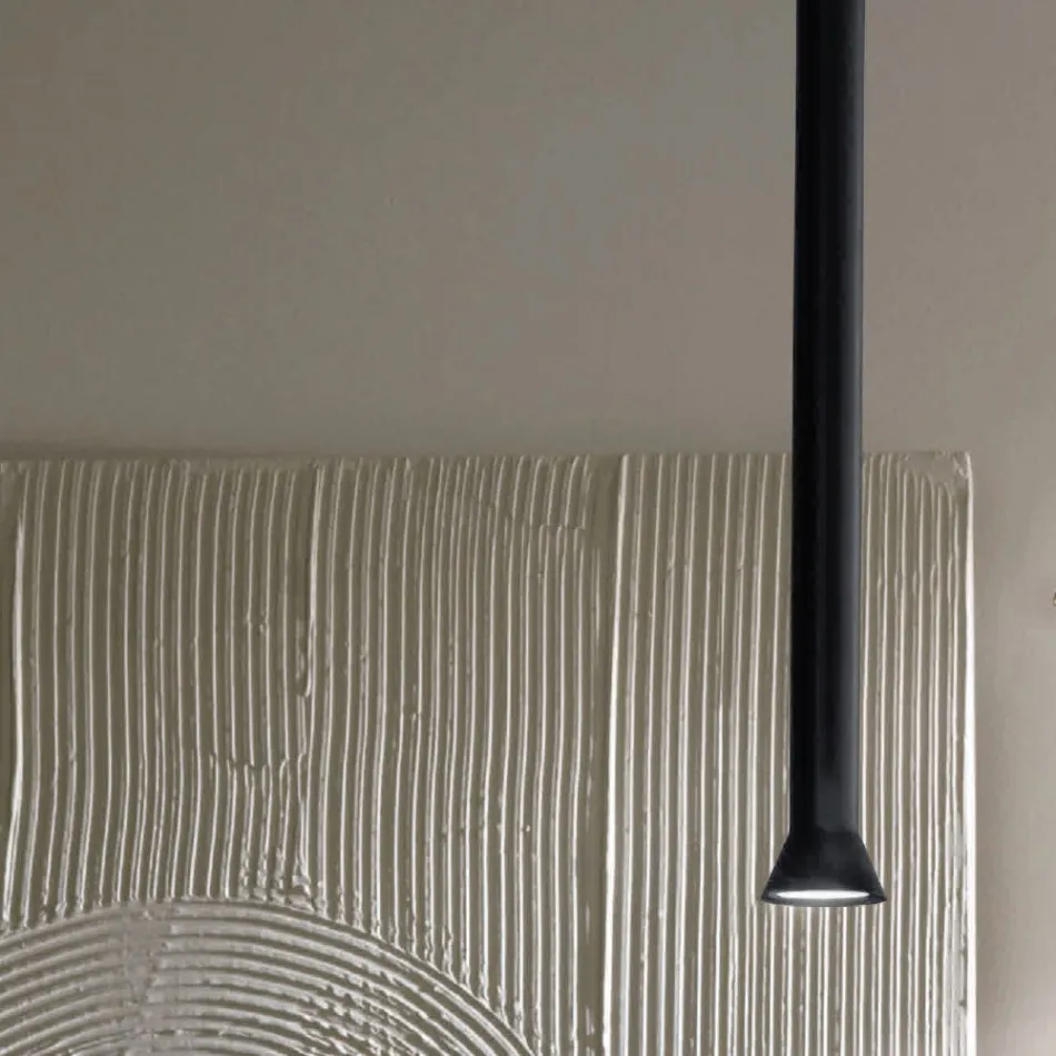 Hanglamp met metalen frame en verstelbare kabels - berken Viadurini