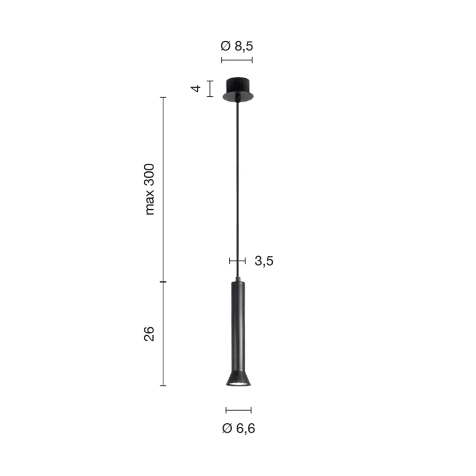 Hanglamp met metalen frame en verstelbare kabels - berken Viadurini