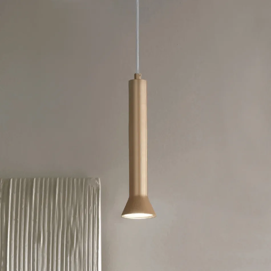 Hanglamp met metalen frame en verstelbare kabels - berken Viadurini