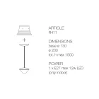 Hanglamp met polyester lampenkap Made in Italy - Toscot Junction Viadurini