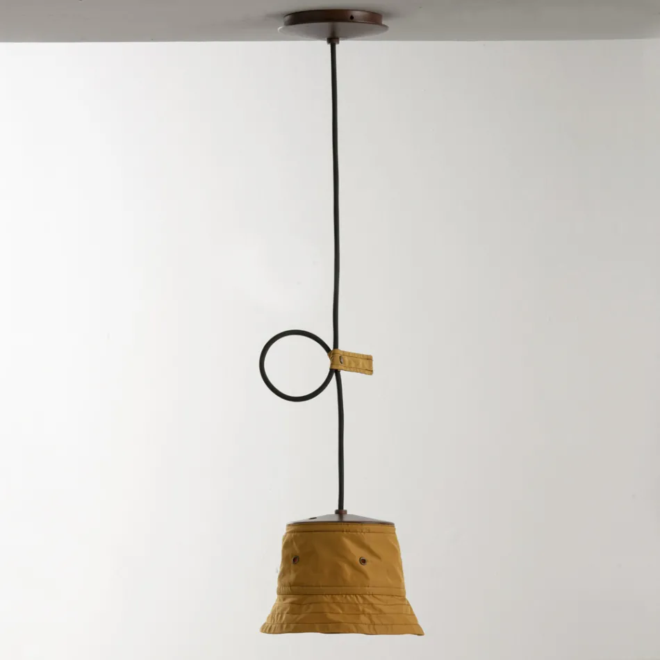 Hanglamp met polyester lampenkap Made in Italy - Toscot Junction Viadurini