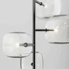 Hanglamp met glanzende metalen structuur Made in Italy - Donatina Viadurini